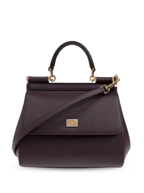 Dolce & Gabbana small Sicily handbag in Dauphine calfskin Red BB6003B1001