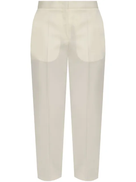 Jil Sander wool tailored trousers Neutrals J04KA0003J40021