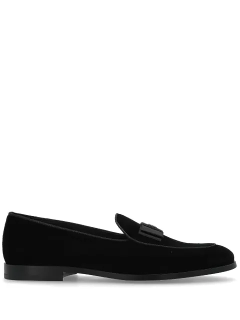 Dolce & Gabbana logo-plaque loafers Black A50679A6808