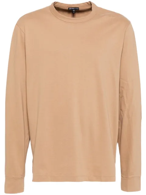 James Perse heavy luxe long-sleeved T-shirt Brown MLOJ3604