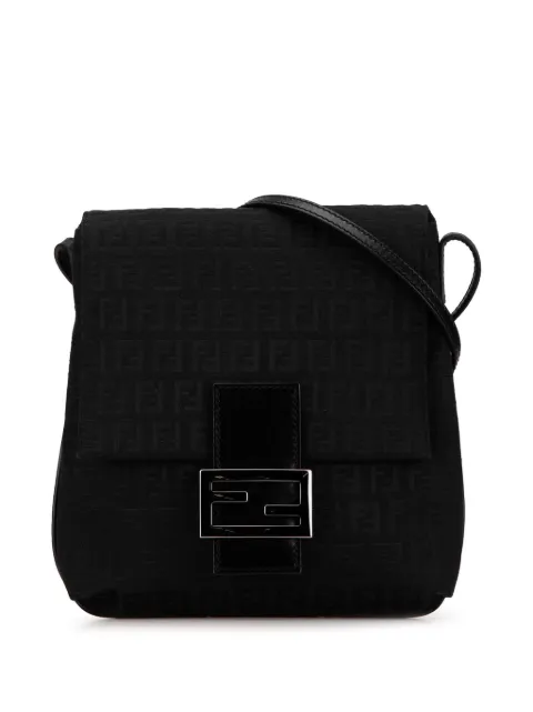 Fendi Pre-Owned 2000-2010 Zucchino Canvas crossbody bag Black BI380L33054IICEY