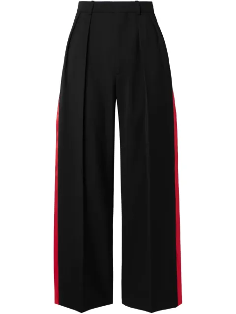 WARDROBE.NYC side-stripe palazzo pants Black W2089F24WOBRD