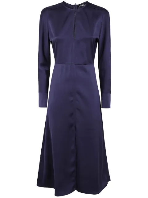DRHOPE satin midi dress Blue 42954331