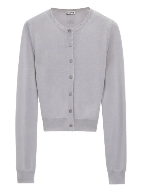 LOEWE fine-knit cardigan Grey S540Y16K69
