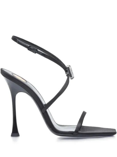 Saint Laurent 110mm strappy sandals Black 8079649QNBL
