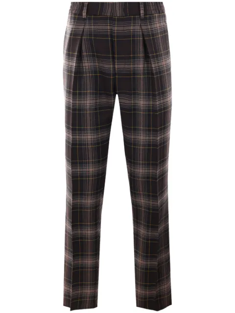 FENDI tartan trousers Brown FB0962ATEE