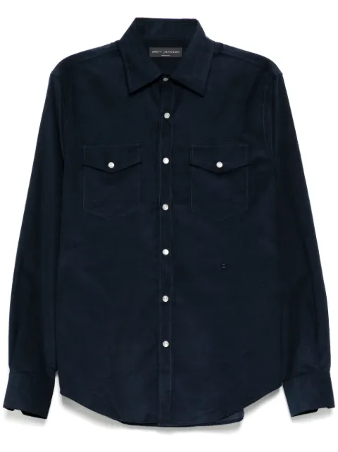 Brett Johnson Western shirt Blue FW24TS62CAVNAV48