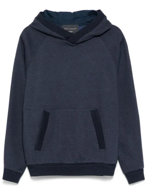 Brett Johnson mélange hoodie Blue FW24SJ06JAALBLU48
