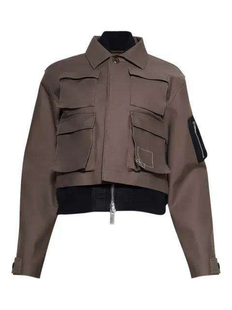 sacai multi-pocket jacket Brown 2507770