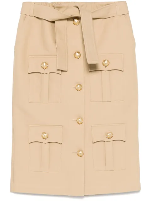 Giuseppe Di Morabito cargo midi skirt Neutrals 04SSSK14204411