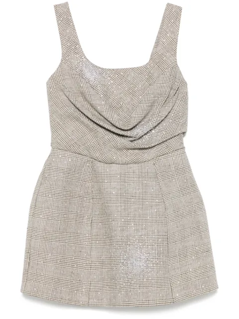 Giuseppe Di Morabito rhinestone-embellished mini dress Neutrals 04SSDR438C04427