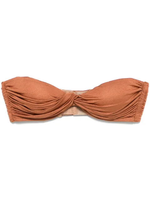 Giuseppe Di Morabito twist-detail top Brown 04SSTO30404412