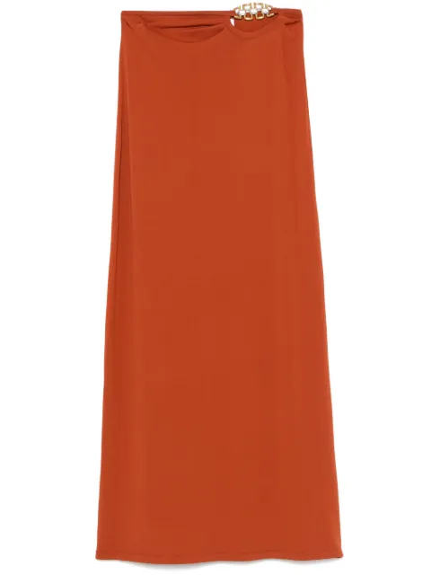 Giuseppe Di Morabito appliqué-detailed maxi skirt Orange 04SSKNS35304459