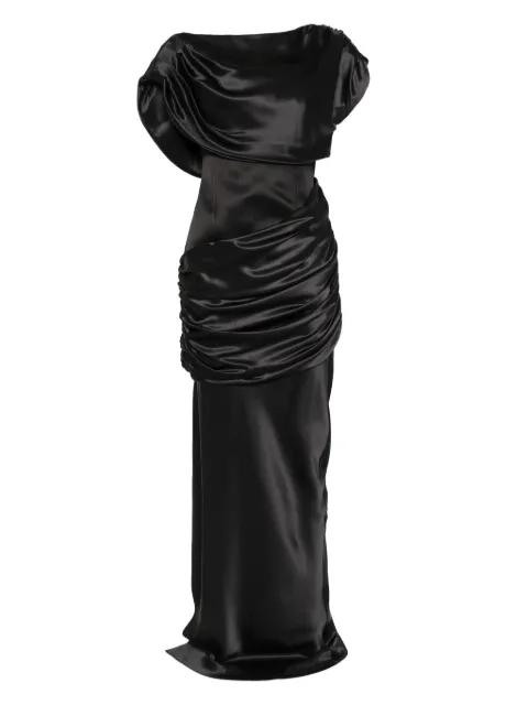 Giuseppe Di Morabito silk maxi dress set (set of two) Black 04SSLD14104422