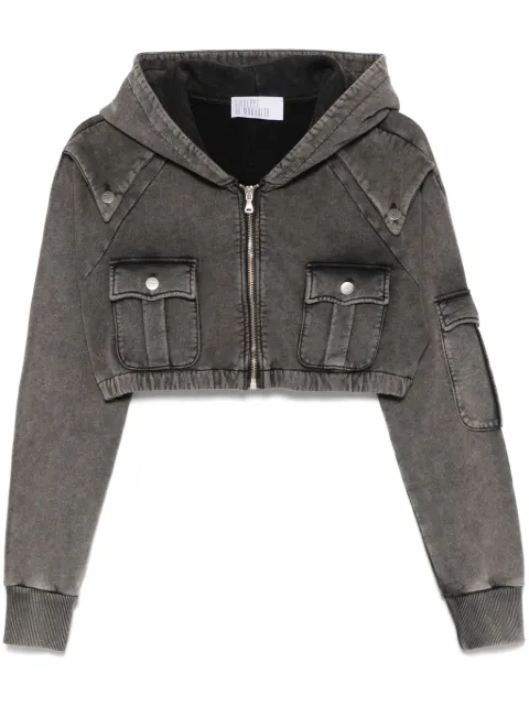 Giuseppe Di Morabito cropped hoodie Grey 04SSTO326T04453