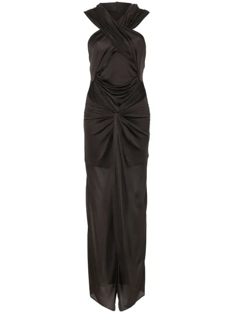Giuseppe Di Morabito draped maxi dress Grey 04SSLD14504412