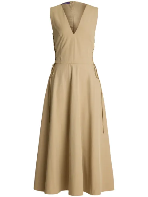 Ralph Lauren Collection Renna midi dress Neutrals 290966369001