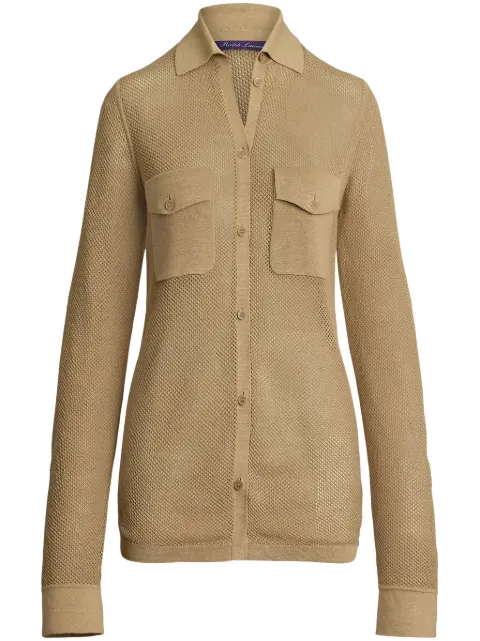 Ralph Lauren Collection mesh shirt Neutrals 290963095001