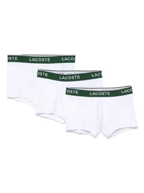 Lacoste logo-waistband boxers (pack of three) White 5H1300