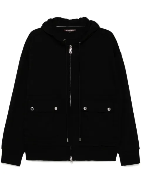 Michael Kors zip-up hooded jacket Black CF452BG5MF