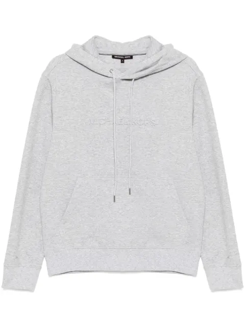 Michael Kors logo-embossed hoodie Grey CR552G25MF