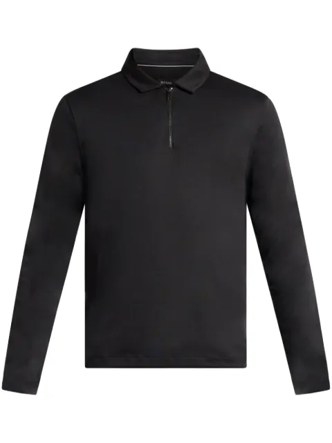Michael Kors half-zip polo shirt Black CR552FSC93