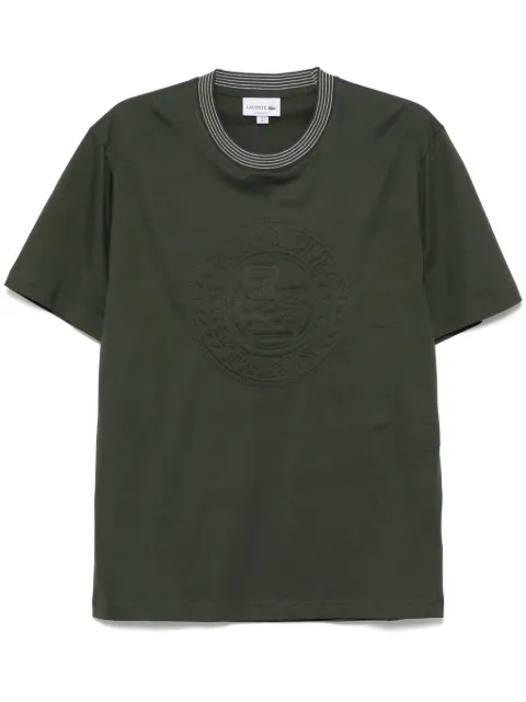 Lacoste embroidered cotton T-shirt Green TH0124