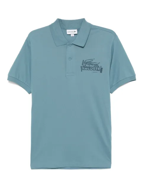 Lacoste classic printed polo shirt Blue PH0285