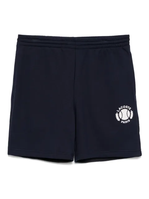 Lacoste 3D-print fleece shorts Blue GH9708