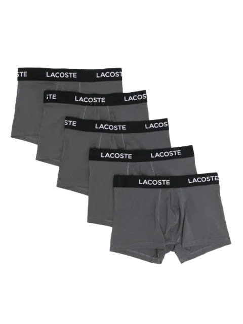 Lacoste 5-Pack Stretch Cotton Trunks Grey 5H1292
