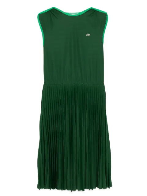 Lacoste sleeveless pleated dress Green EF0508