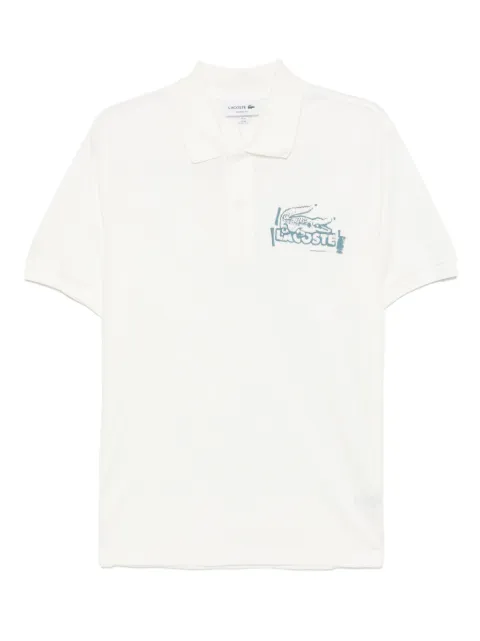 Lacoste classic printed polo shirt Neutrals PH0285