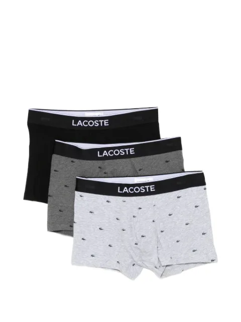 Lacoste cotton jersey trunks (set of three) Grey 5H1299