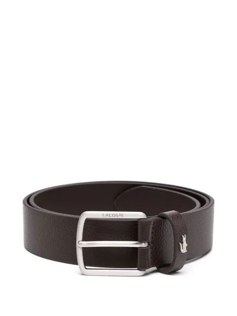 Lacoste grained leather belt Brown RC4090