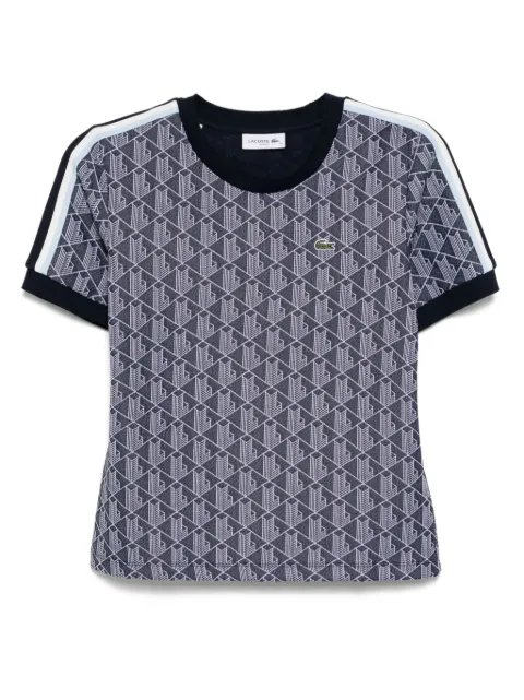 Lacoste monogram jacquard T-shirt Blue TF3244