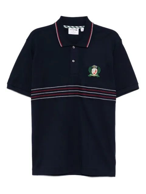 Lacoste Classic Fit L.12.12 Embroidered Shield polo shirt Blue PH0037