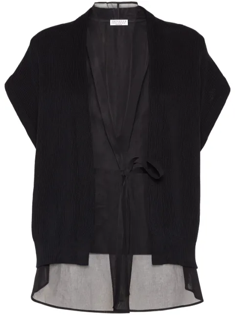 Brunello Cucinelli Monili-detail cardigan Black M19257716C101