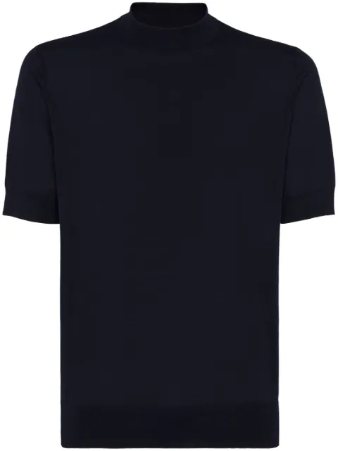 Brunello Cucinelli knitted T-shirt Blue MNB805404C2425