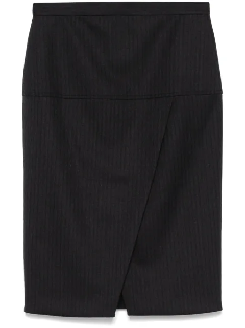 FENDI pinstripe skirt Black FQ7590ASZ3
