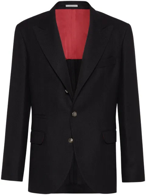 Brunello Cucinelli peak-lapel blazer Black MR4757BFD2C026