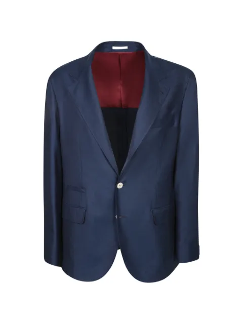 Brunello Cucinelli single-breasted blazer Blue MR4927BTDC007
