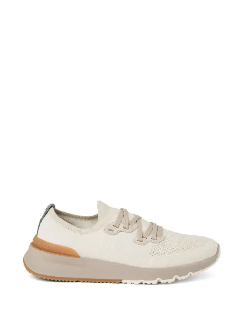 Brunello Cucinelli knitted sneakers Neutrals MZUKISO250CSB87