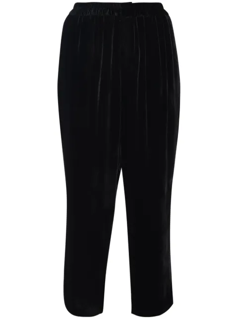 Biyan Fin velvet trousers Black PBFW24001