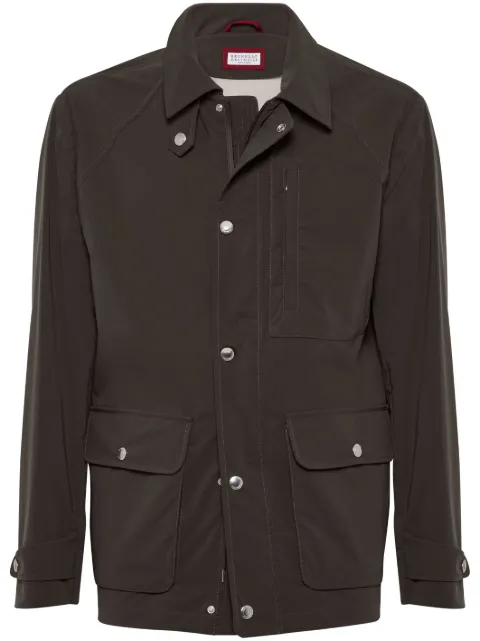 Brunello Cucinelli raglan-sleeve field jacket Brown MR4566490C2653