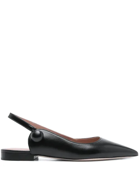 Malone Souliers leather slingback pumps Black PALMER102