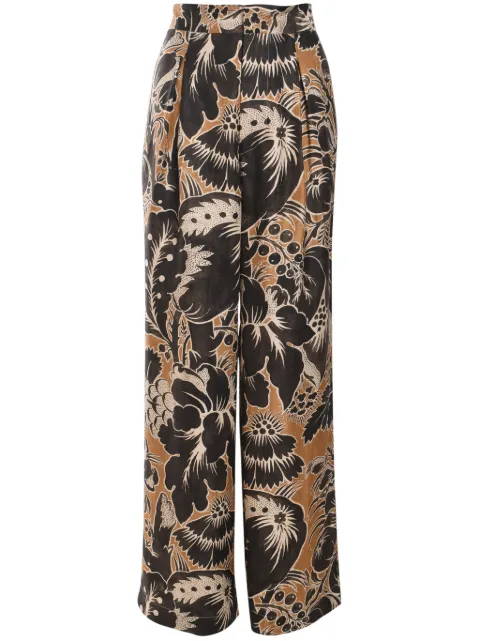 Biyan Faey silk trousers Black PBFW24012