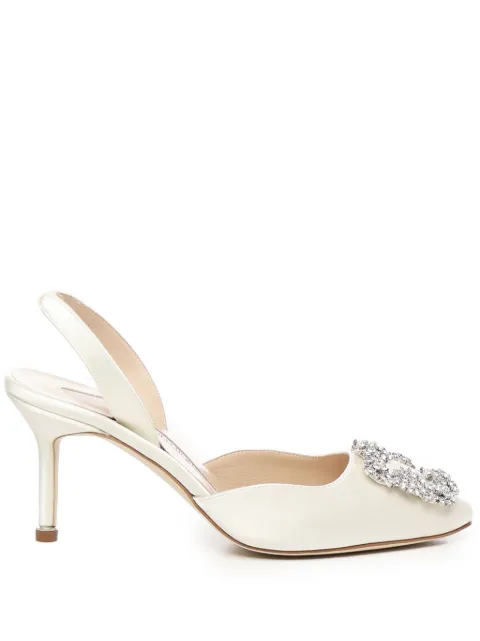Manolo Blahnik 70mm Hangisli pumps White 4190698