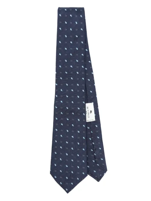 ETRO paisley silk tie Blue MASA0001AQ131