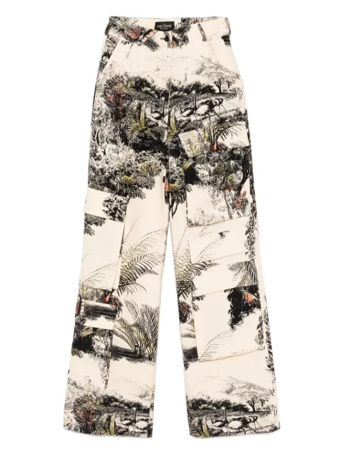 Isabel Sanchis landscape print cargo pants Neutrals 69KATSUMOTO