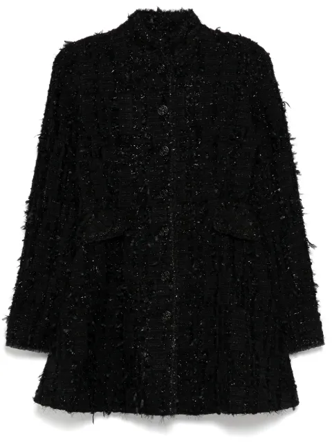 SHIATZY CHEN Sense of Ink Collection tweed jacket Black 641656
